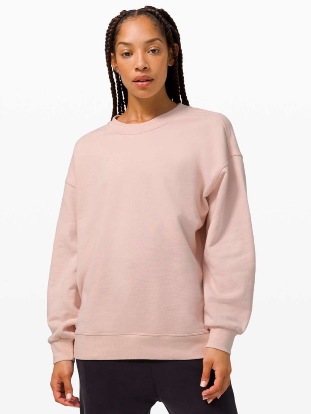 Lululemon Perfectly Oversized Crew
Feather Pink
